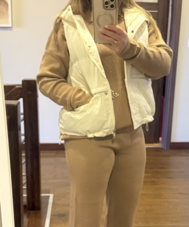 damski komplet ze spodniami na gumce