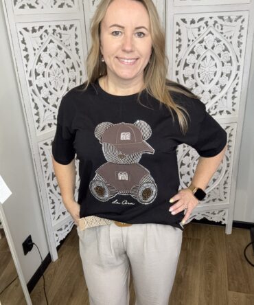 bluzka damska bawełniana z misiem freestyle