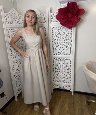 Sukienka damska babydoll bawełniana midi 100% cotton uni