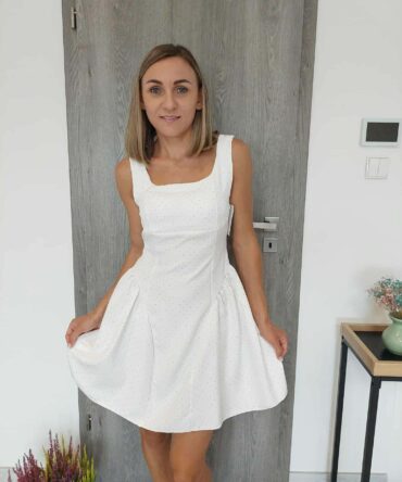 sukienka blink blink gorsetowa bubble biała